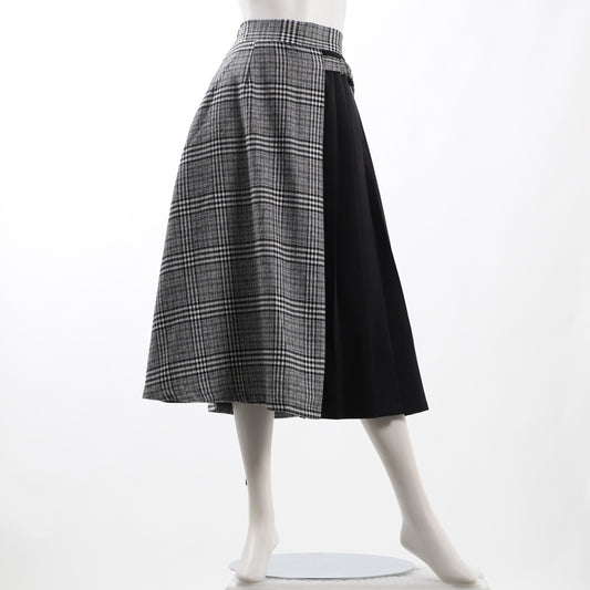 チェック柄フレアスカート