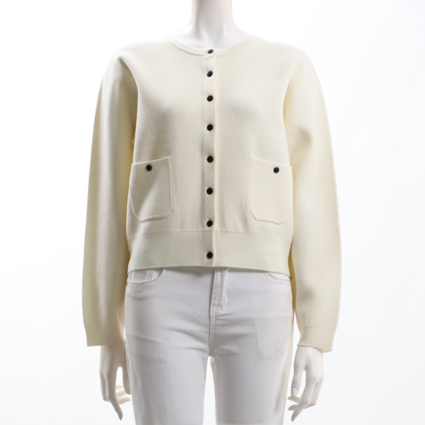 ポケットデザインクルーネックカーディガン