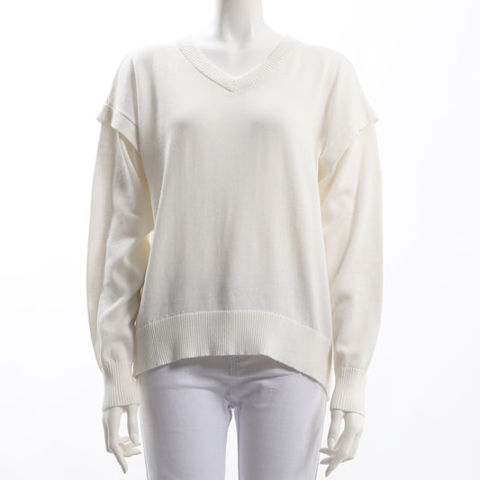 バックタックVネックニット