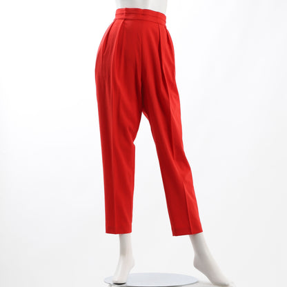 ダブルタックリネンライクテーパードパンツ