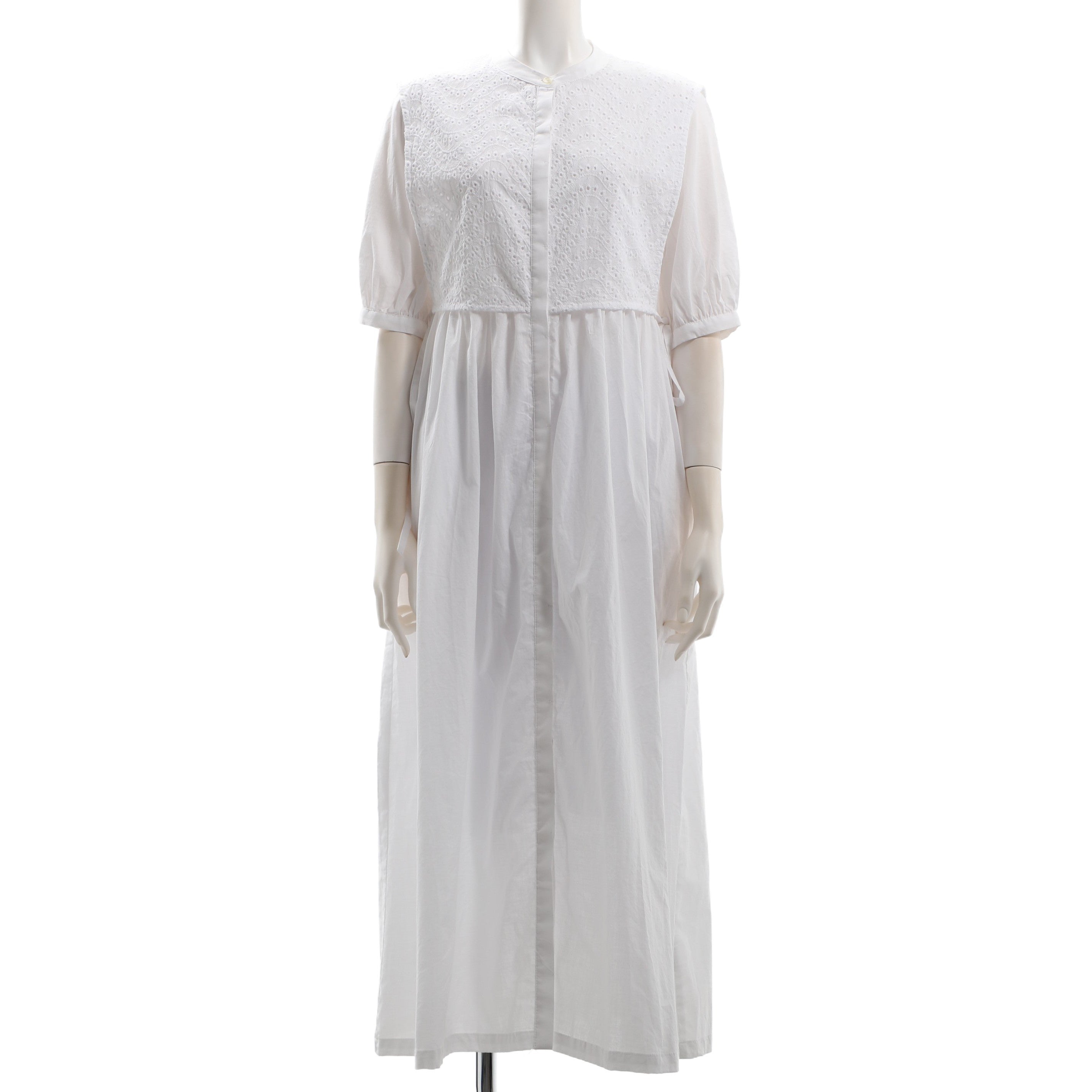 カットワークレースレイヤード風ワンピース