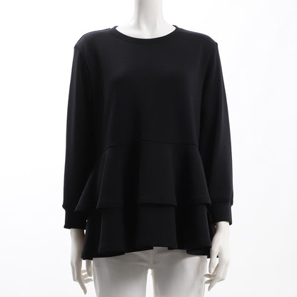 ティアードデザイン切り替えペプラムブラウス