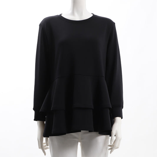 ティアードデザイン切り替えペプラムブラウス