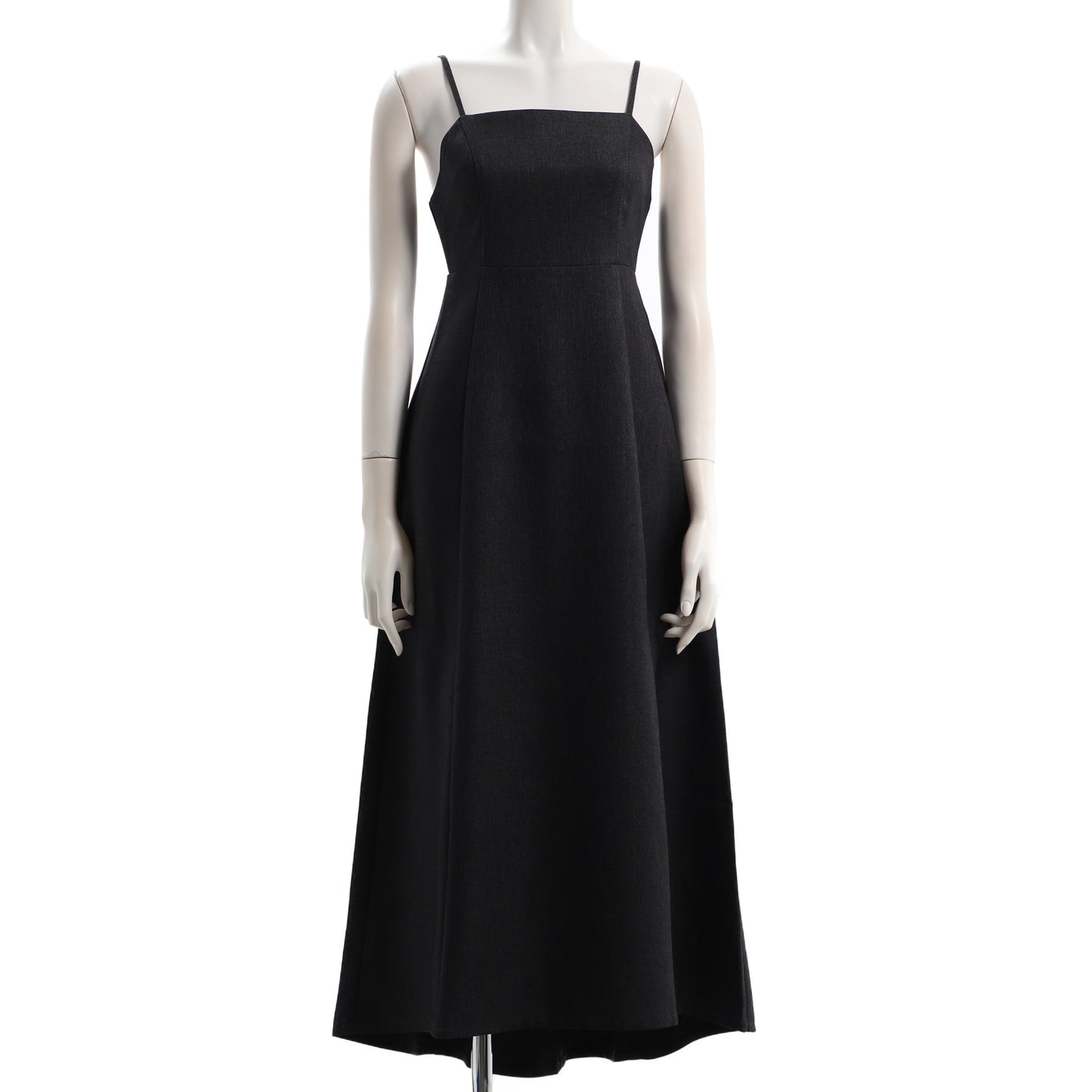 バックテールデザインハイウエストキャミワンピース