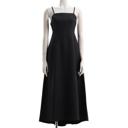 バックテールデザインハイウエストキャミワンピース