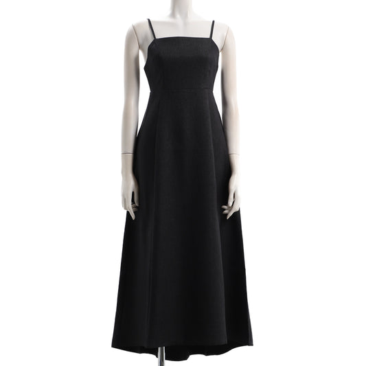 バックテールデザインハイウエストキャミワンピース