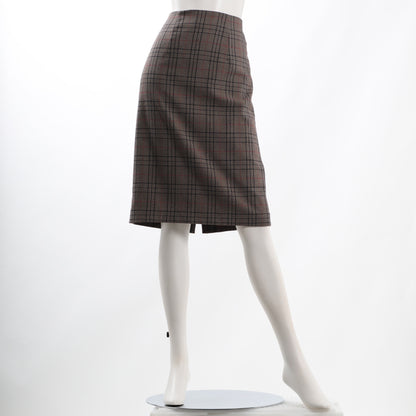 チェック柄タイトスカート