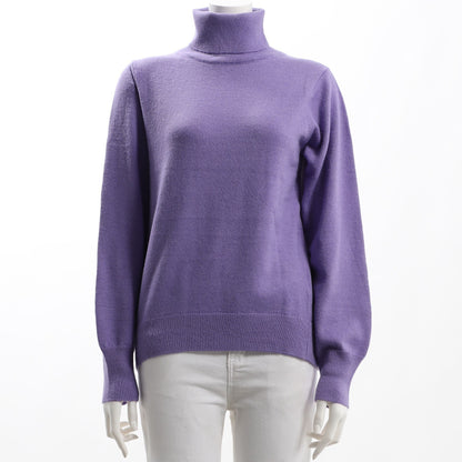 シンプルタートルネックニット