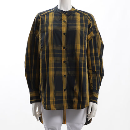 ゆったりシルエットバンドカラーブラウス