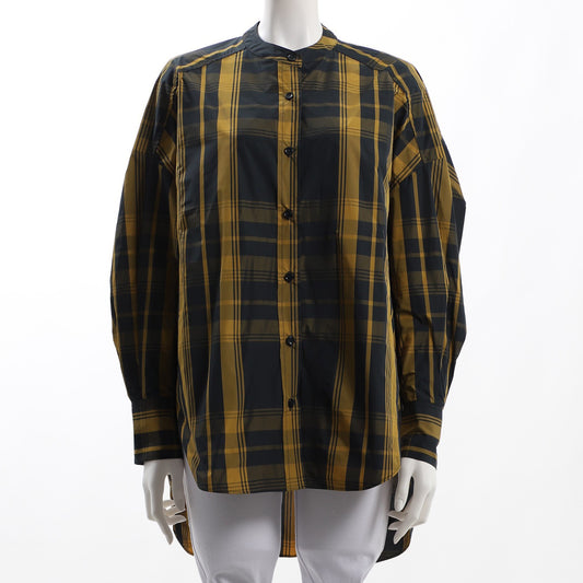 ゆったりシルエットバンドカラーブラウス