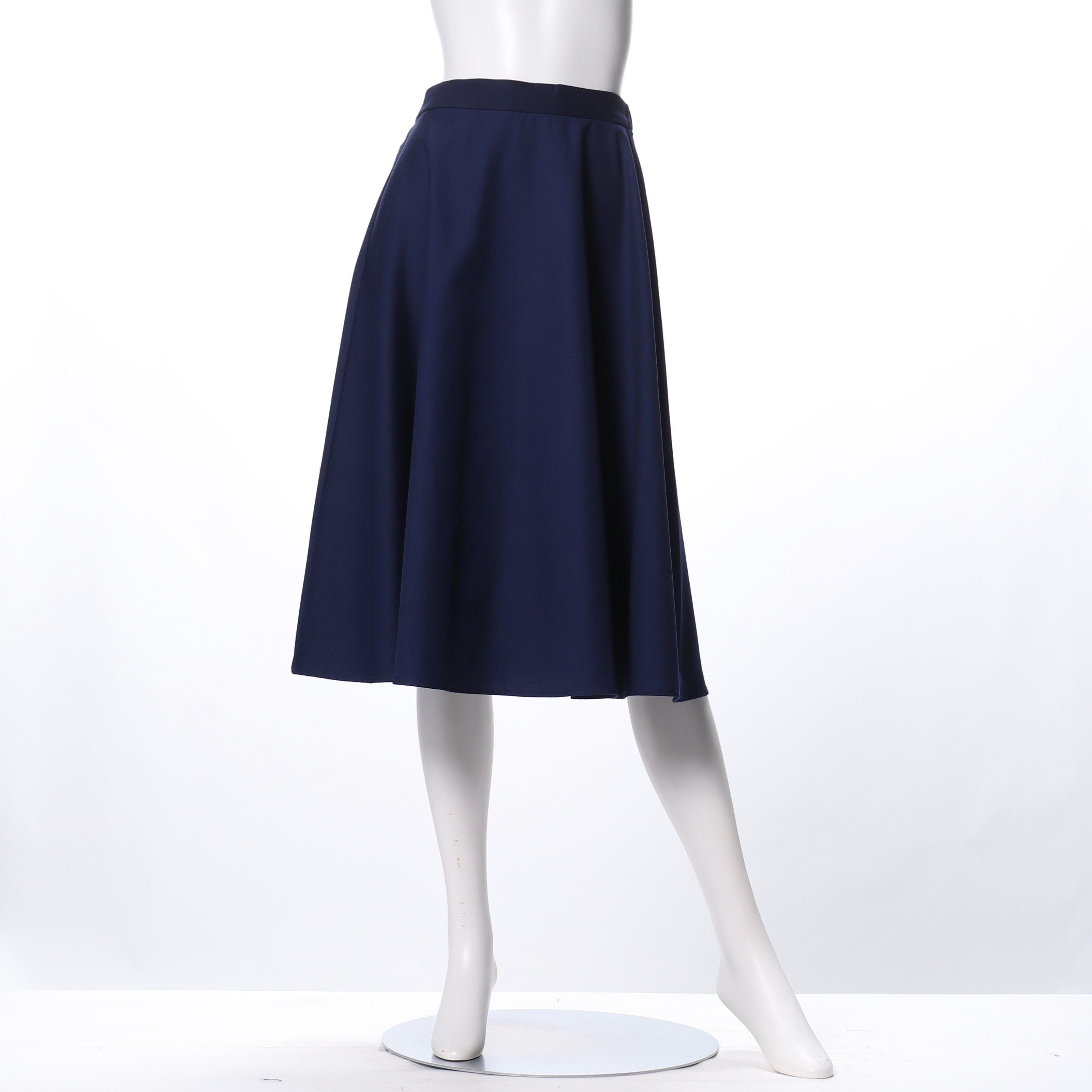 フロントリボンフレアスカート