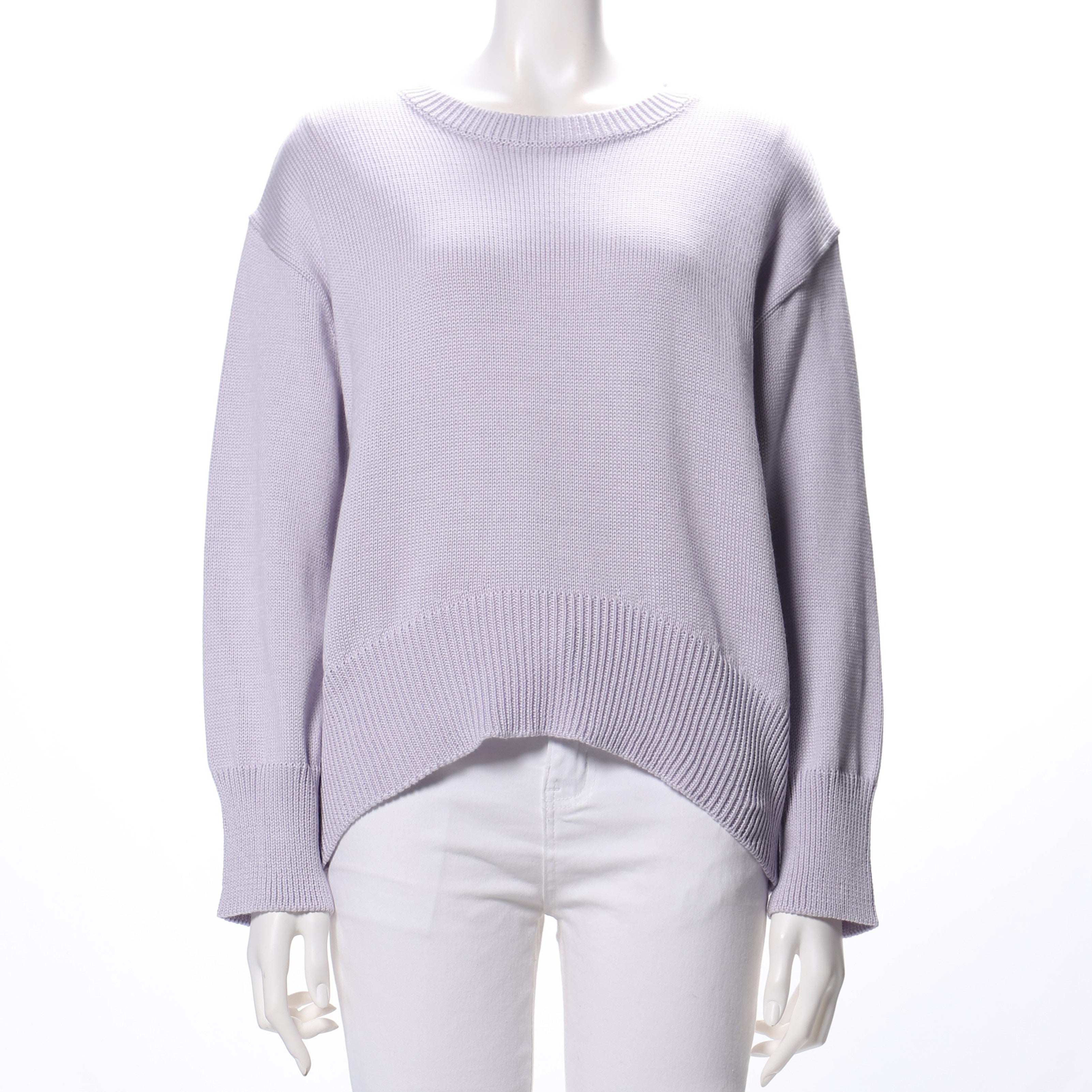 ラウンドネックドロップショルダーニット