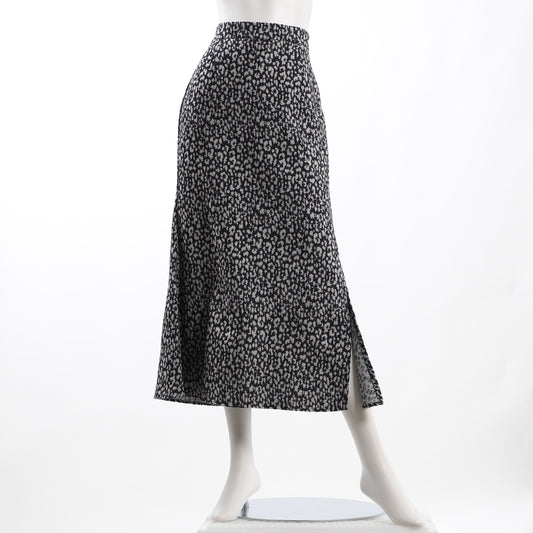 レオパード柄サイドスリットスカート