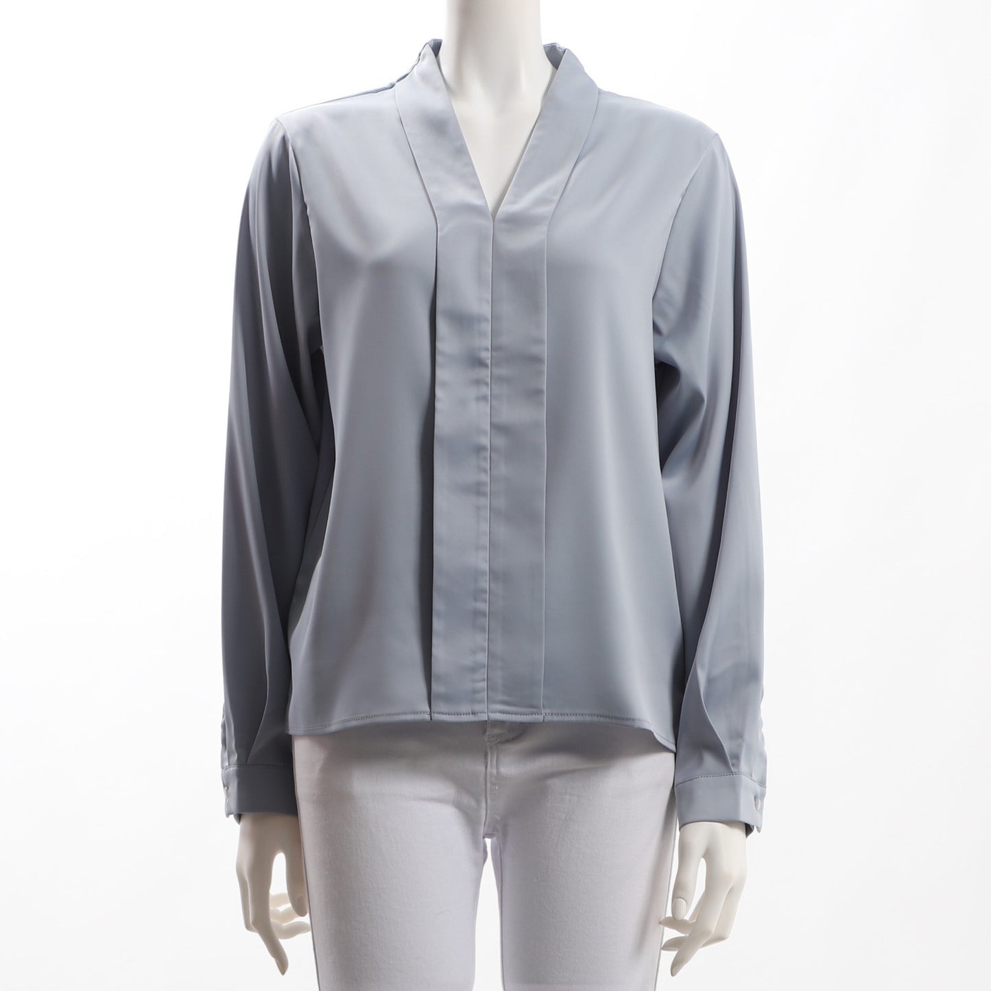 Vネックブラウス