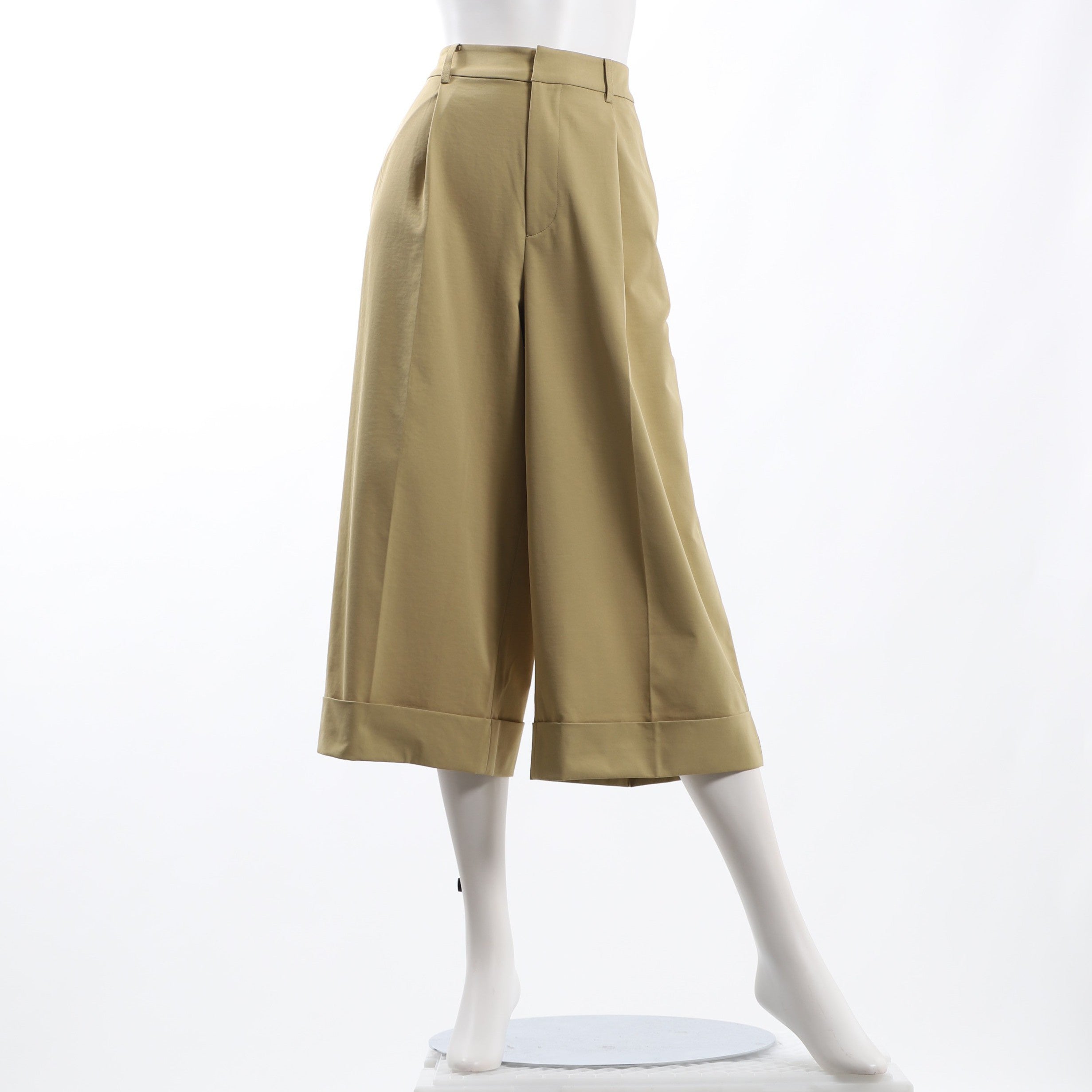 裾デザインワイドパンツ