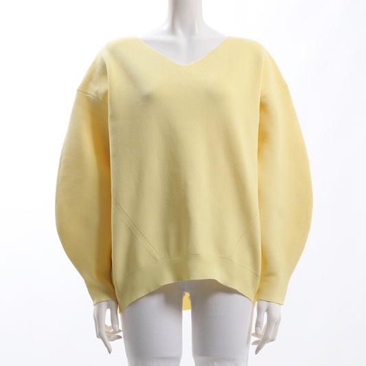 ボリュームスリーブVネックニット