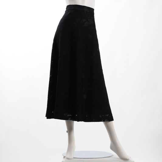 花柄レースAラインスカート