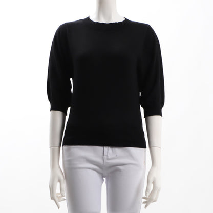 ボリュームスリーブクルーネックニット