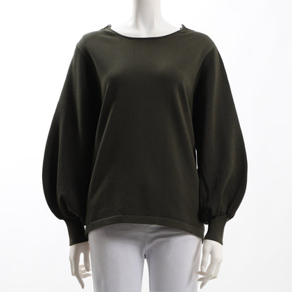 バックスタイルレース切り替えニット