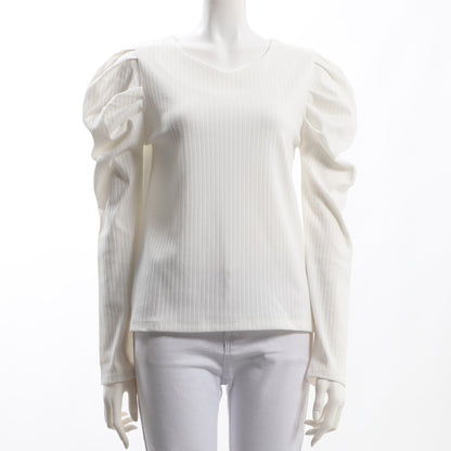 パワーショルダーリブカットソー