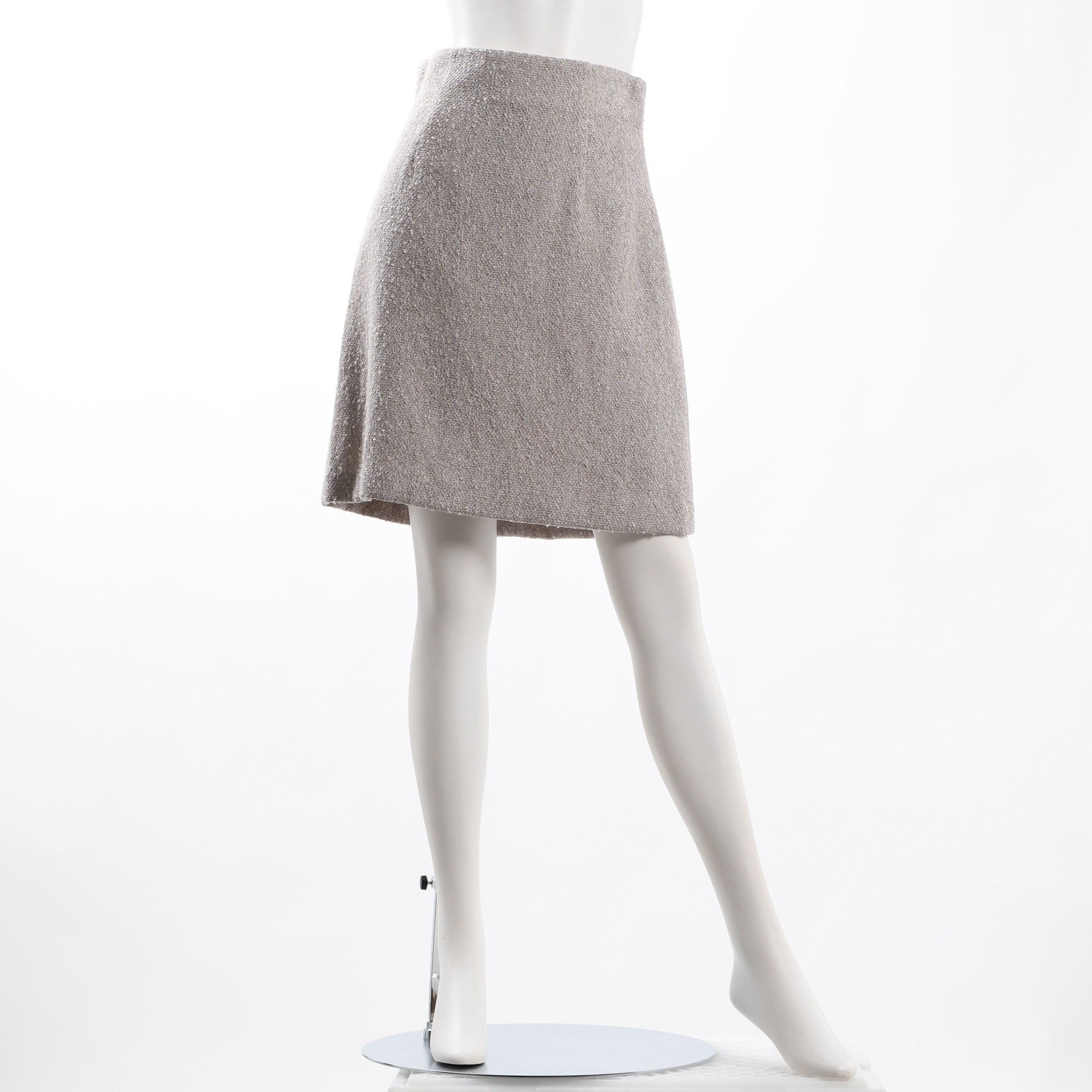 ニュアンスツイード台形スカート