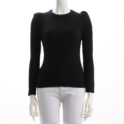 パフスリーブリブニット