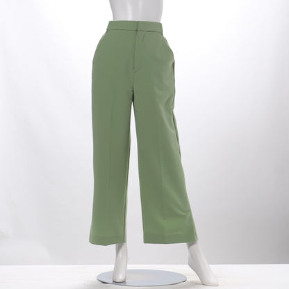 バックベルトサイドスリットワイドパンツ