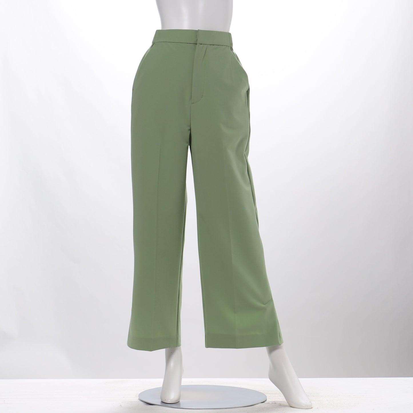 バックベルトサイドスリットワイドパンツ