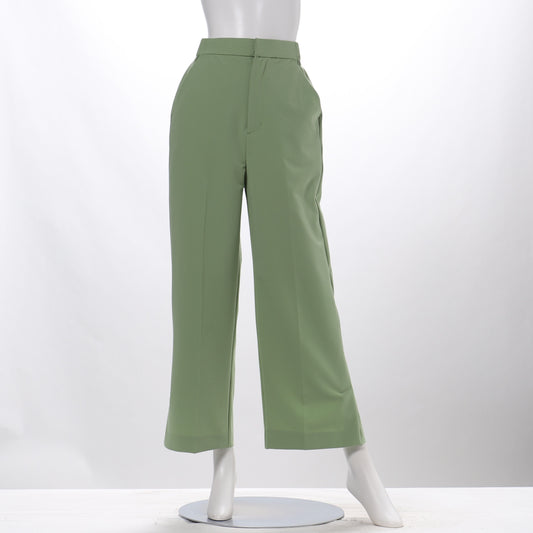 バックベルトサイドスリットワイドパンツ