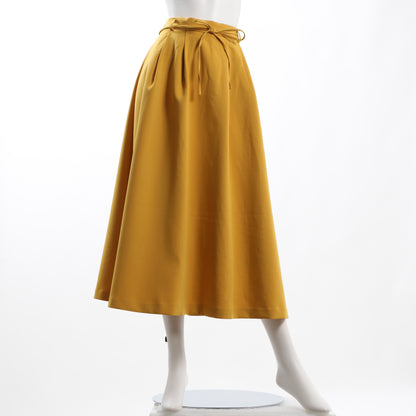 リボンベルト付きフレアスカート