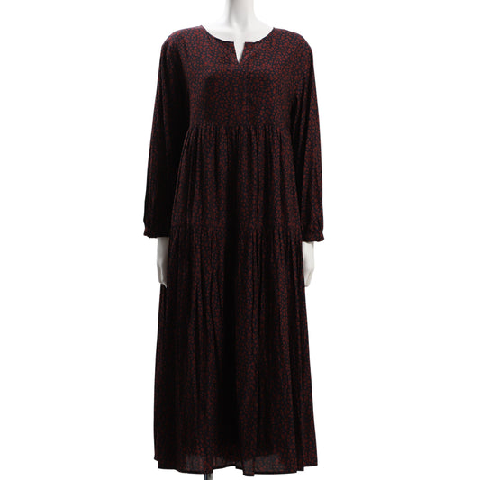 フラワーレオパードティアードワンピース