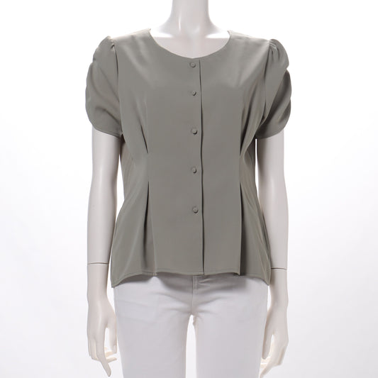 ふんわり袖前開きブラウス