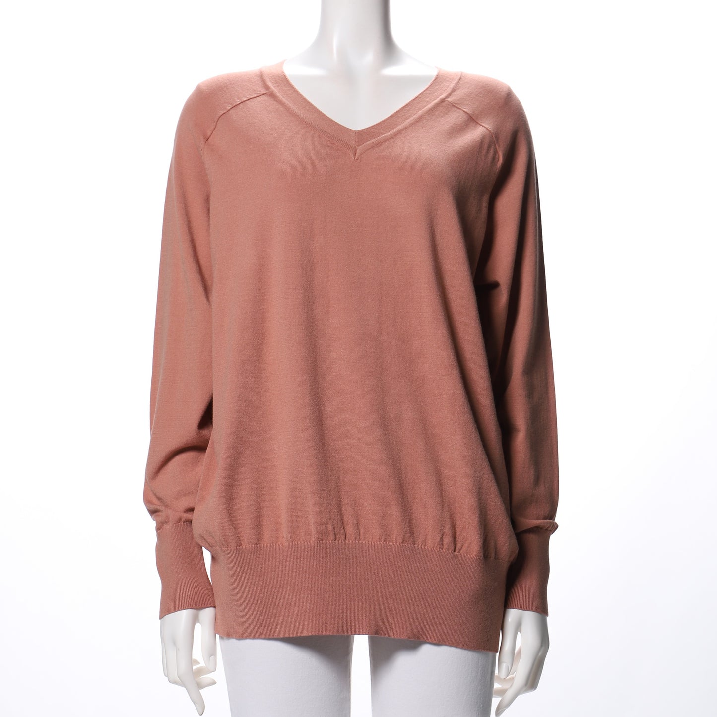 ラグランスリーブVネックニット