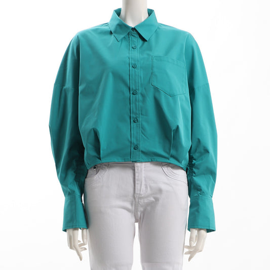 アウトポケットタックシャツ