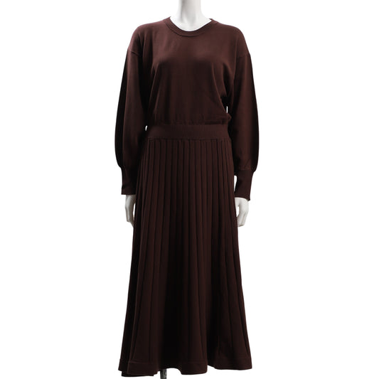 ふんわりお袖ニットワンピース