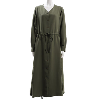 ドロストデザイン前開きワンピース