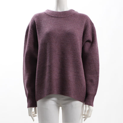 ネップヤーンクルーネックニット