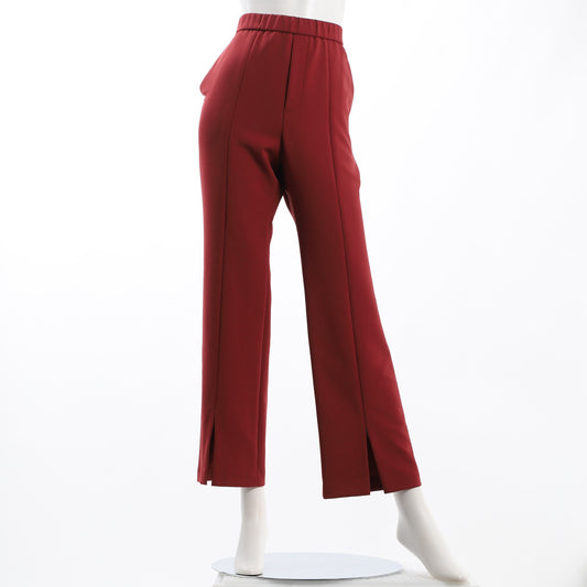 アムンゼンツイルセンターシームフロントスリットパンツ