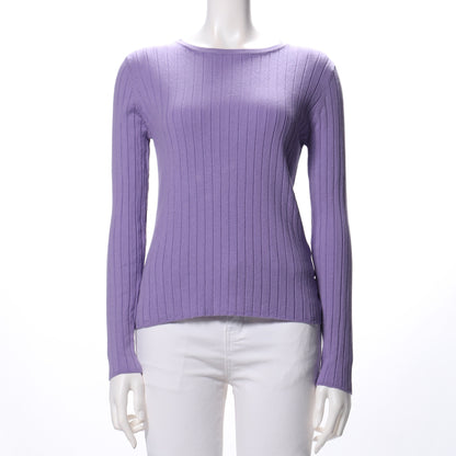 シンプルリブニット