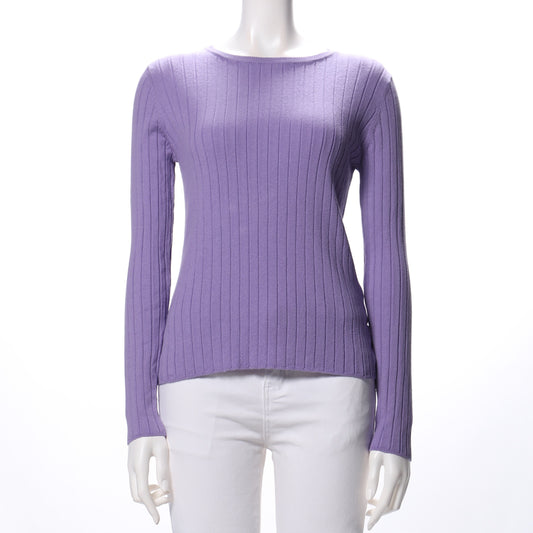 シンプルリブニット