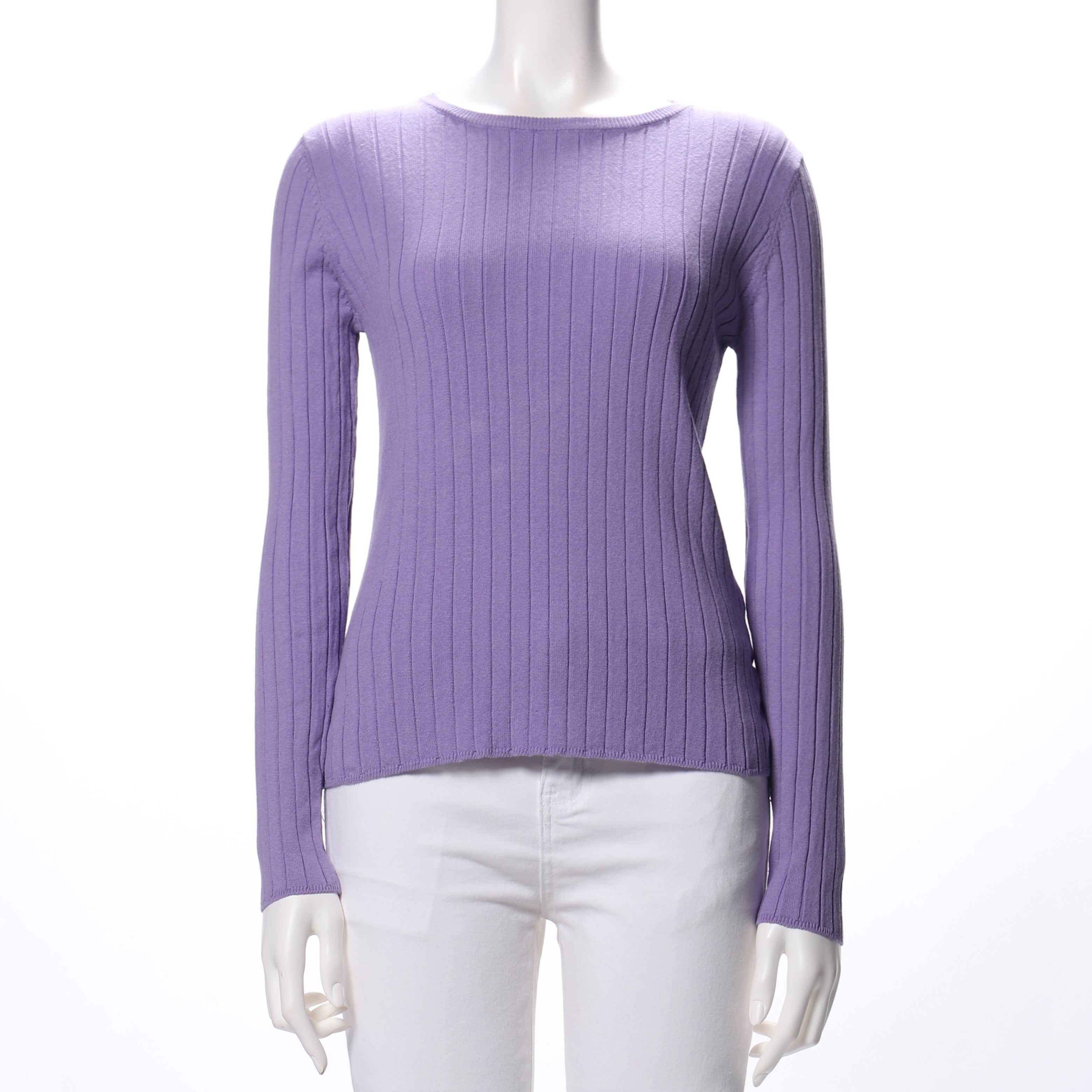 シンプルリブニット