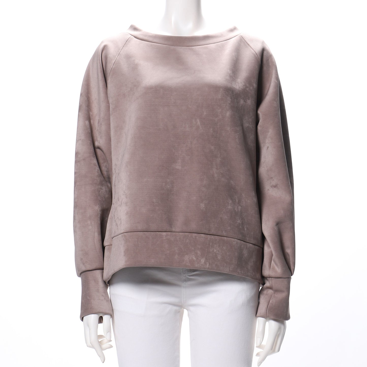 ベロアラグランスリーブカットソー