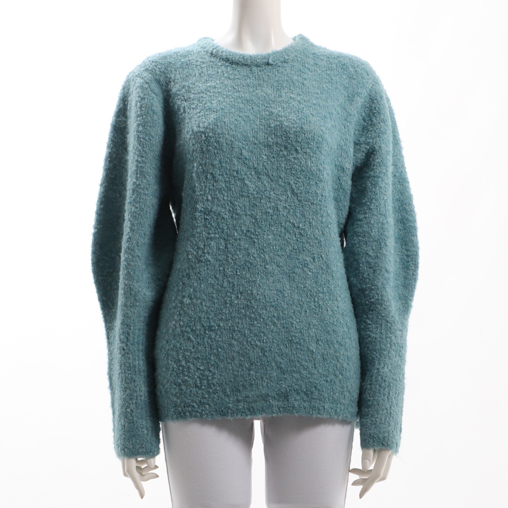 メランジロングリブニット