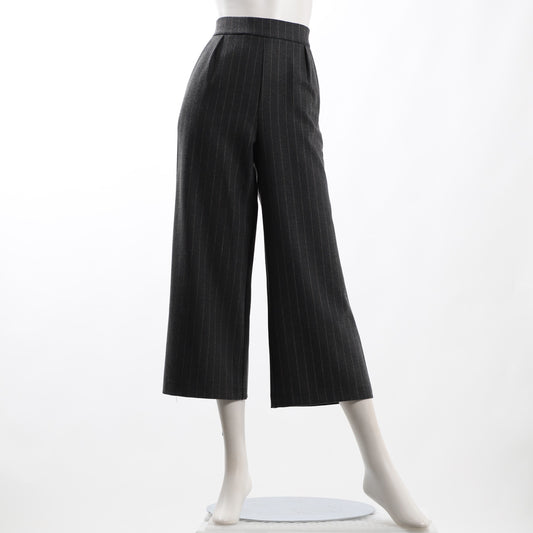 ピンストライプワイドパンツ
