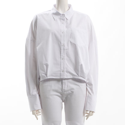 アウトポケットタックシャツ