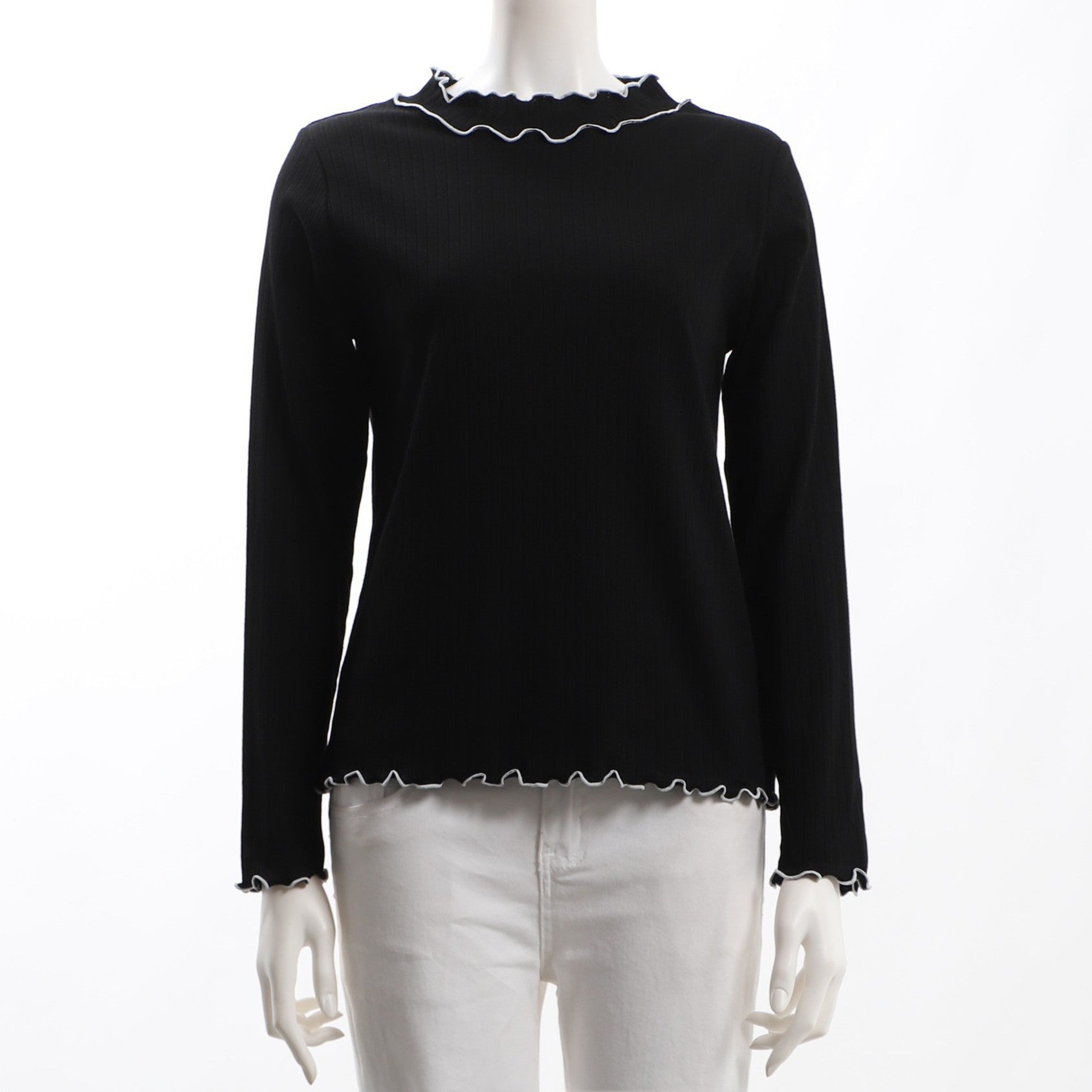 メロウ加工リブカットソー