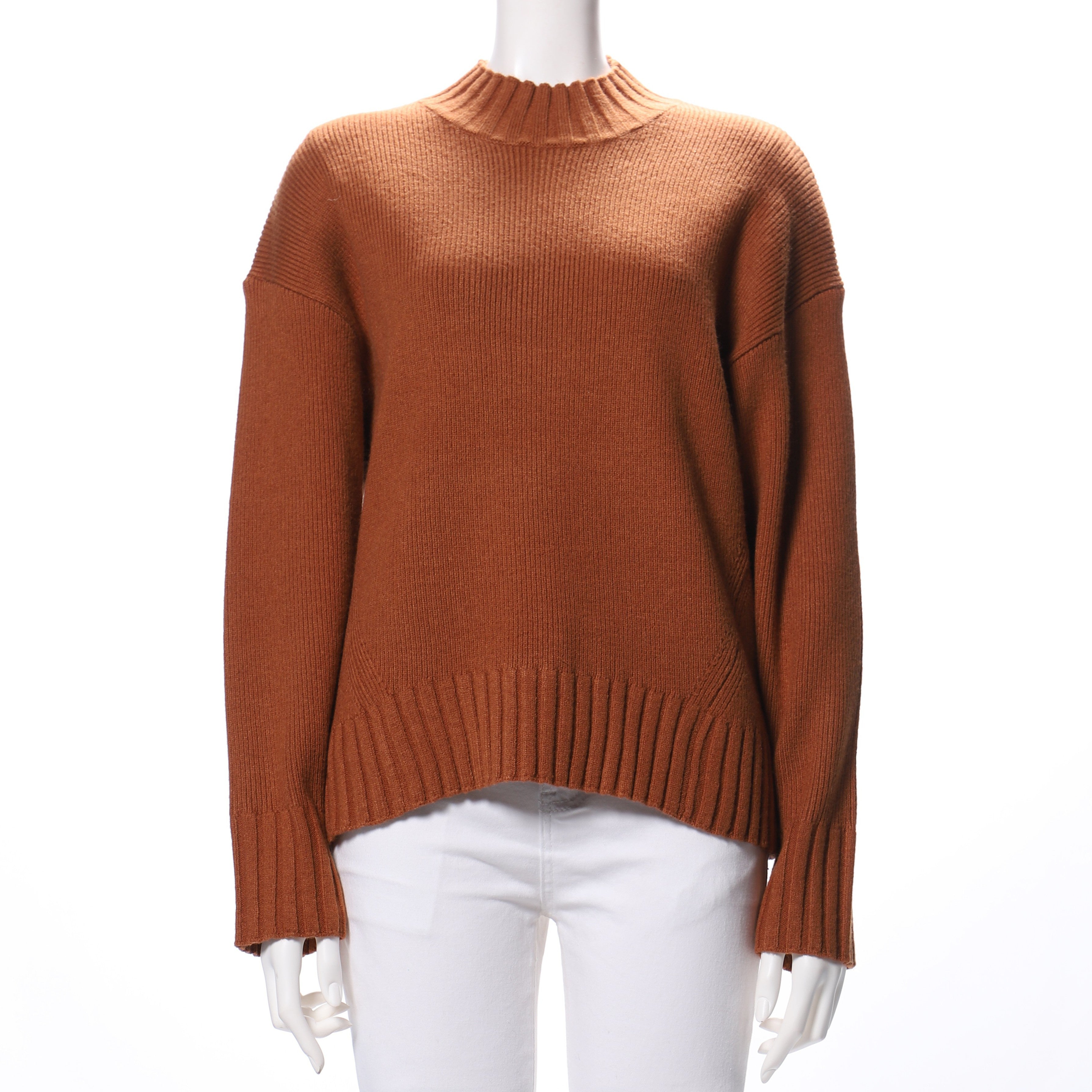 ハイネックドロップショルダーニット