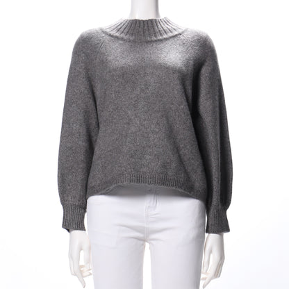 ラグランスリーブハイネックニット