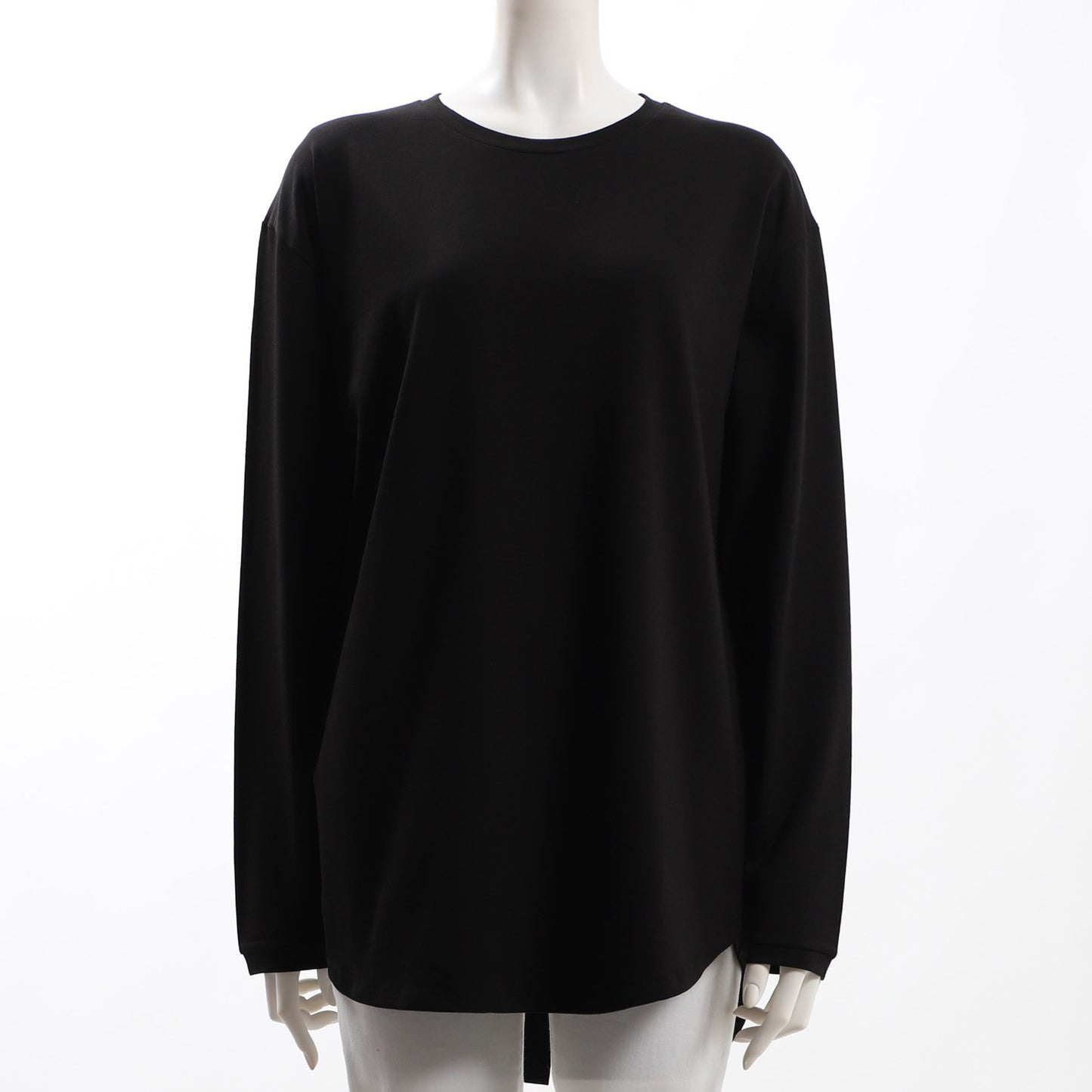 後ろアシメボタンモダールカットソー