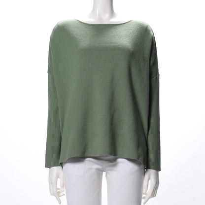 リブドロップショルダーニット